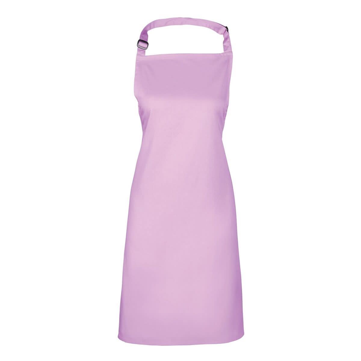 PR150: Colours Pocketless Bib Apron Aprons Premier Lavender Regular