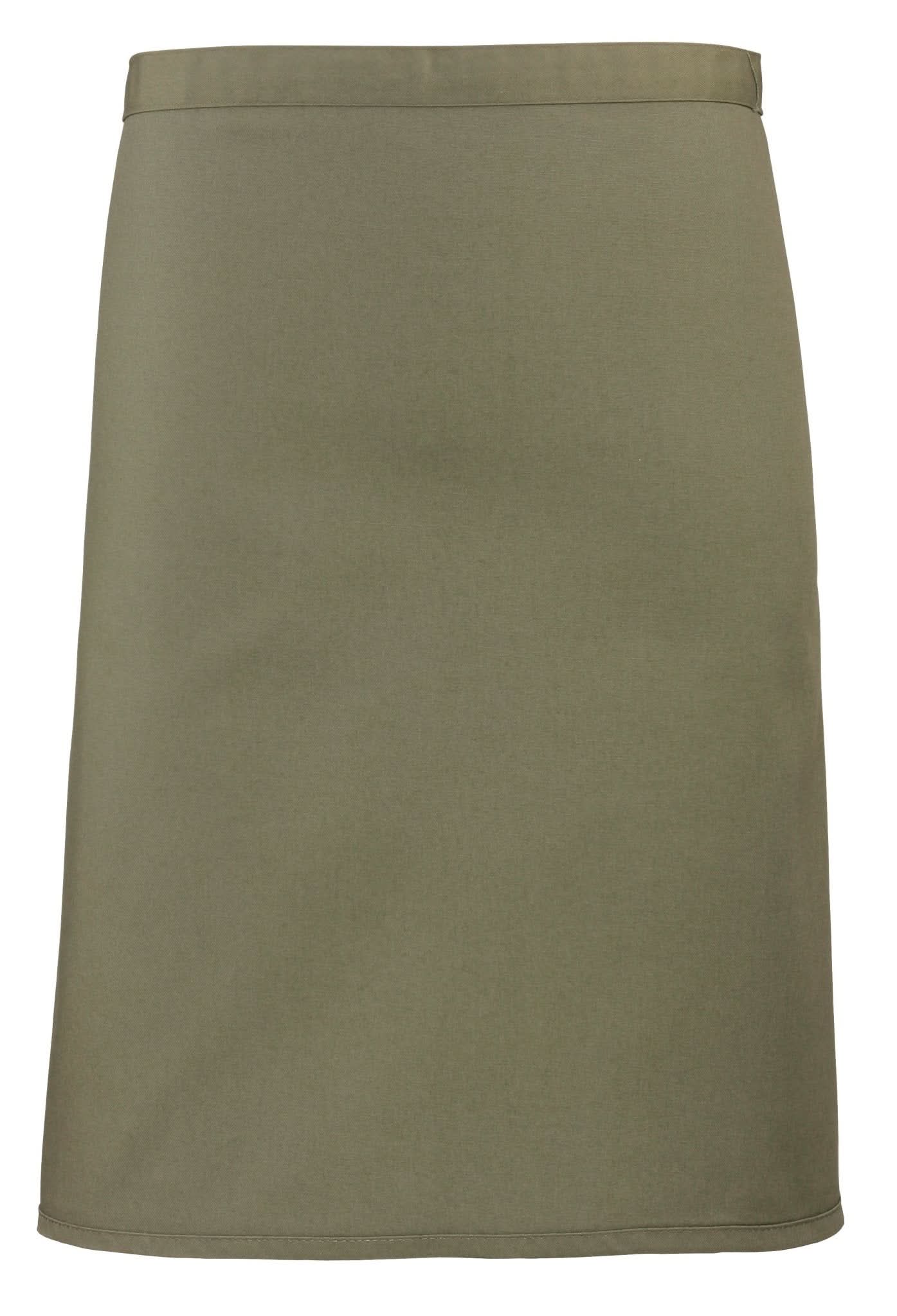PR151: Colours Mid-Length Apron Aprons Premier Olive Regular