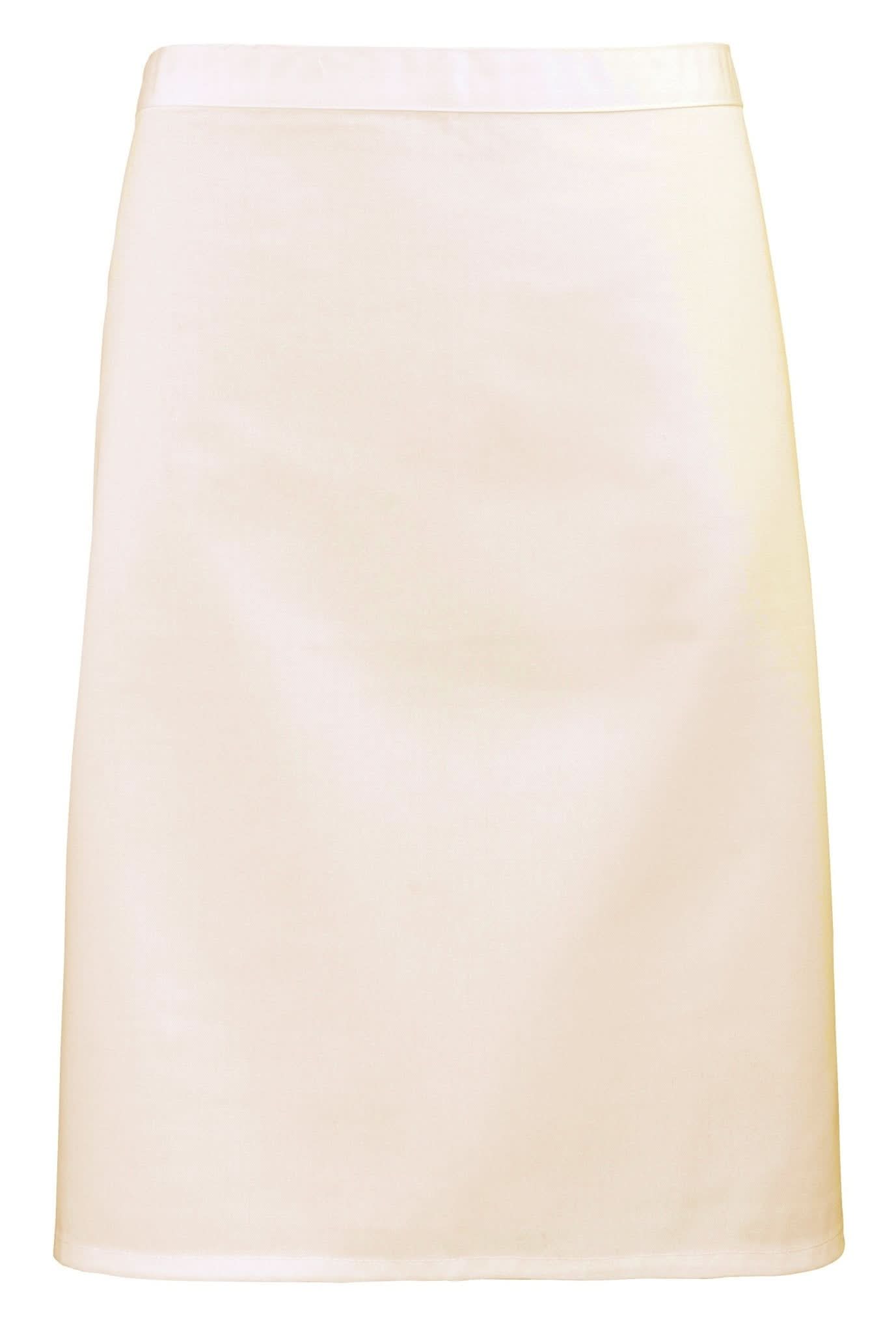 PR151: Colours Mid-Length Apron Aprons Premier Natural Regular