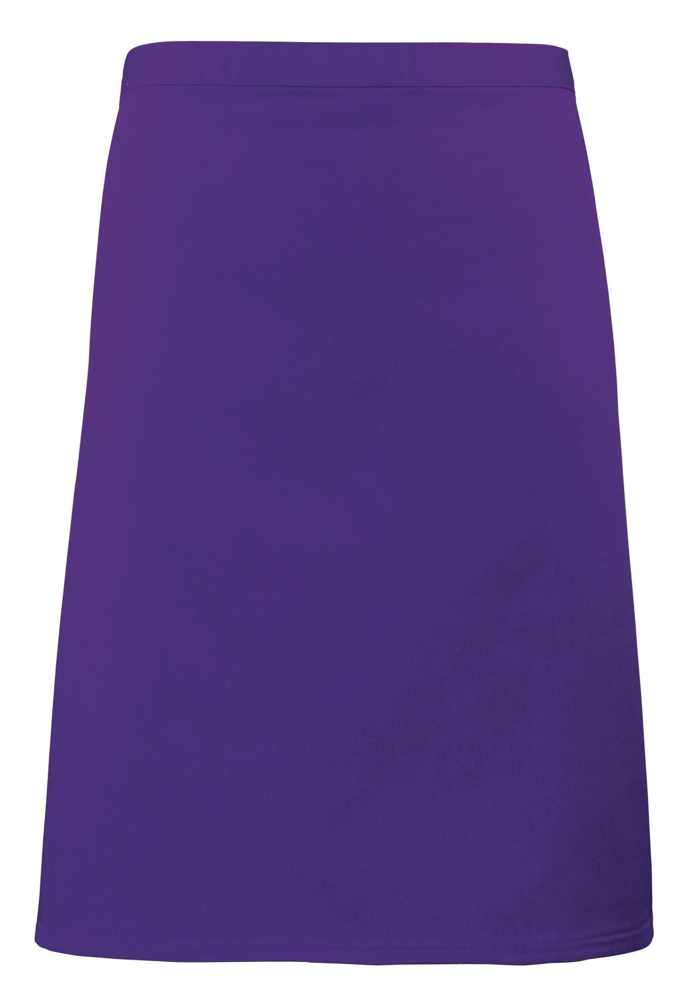 PR151: Colours Mid-Length Apron Aprons Premier Purple Regular
