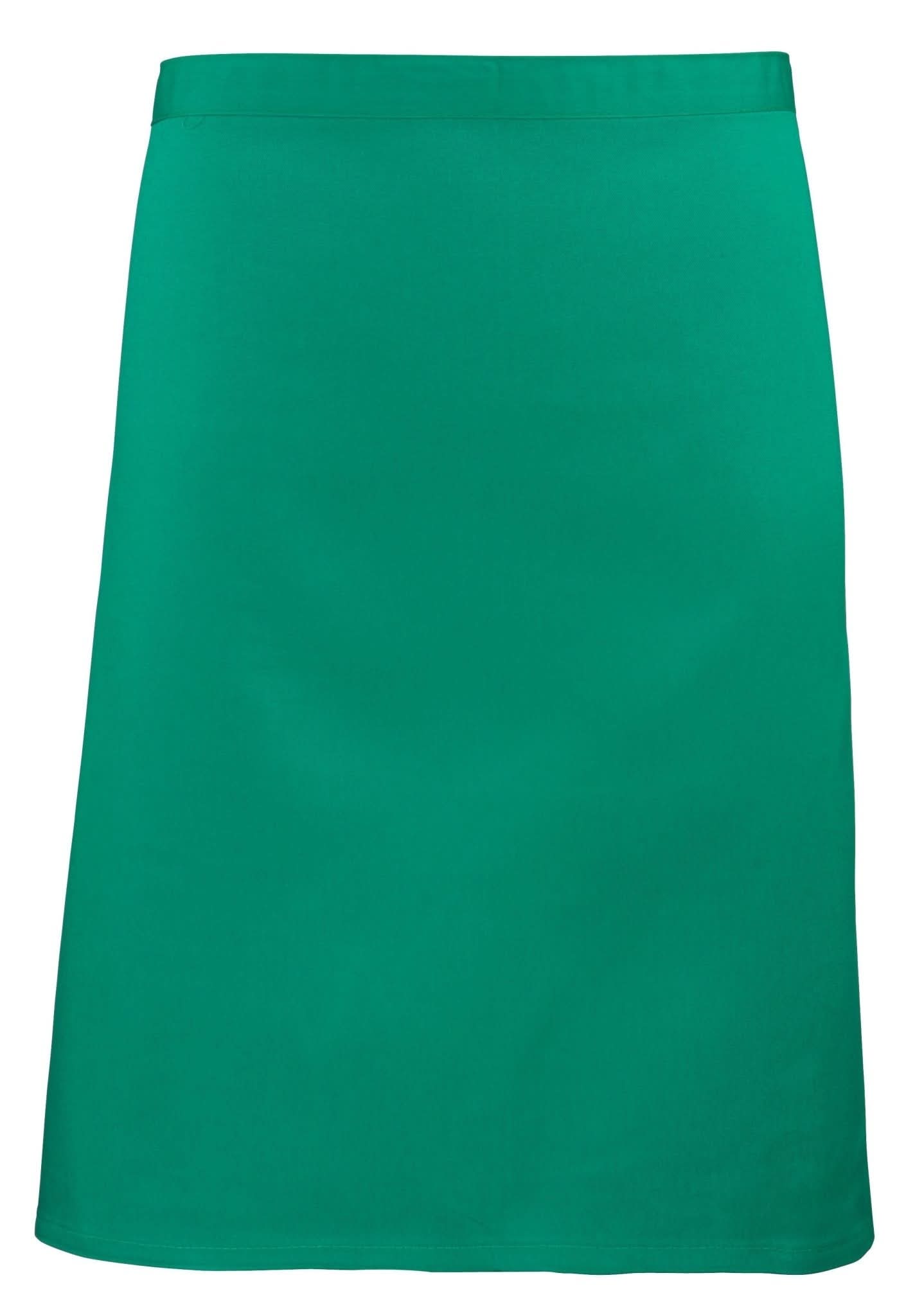 PR151: Colours Mid-Length Apron Aprons Premier Emerald Regular