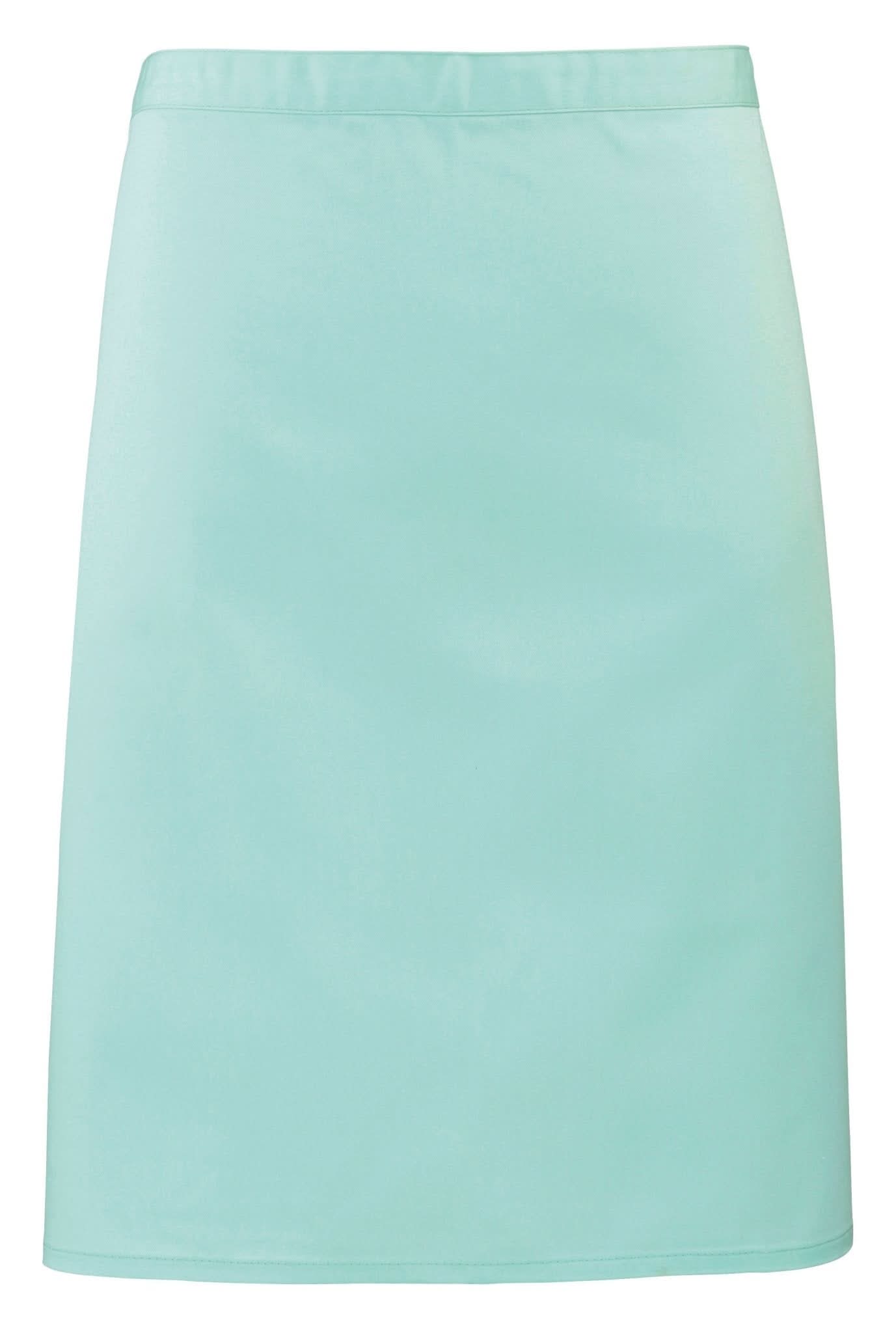 PR151: Colours Mid-Length Apron Aprons Premier Aqua Regular