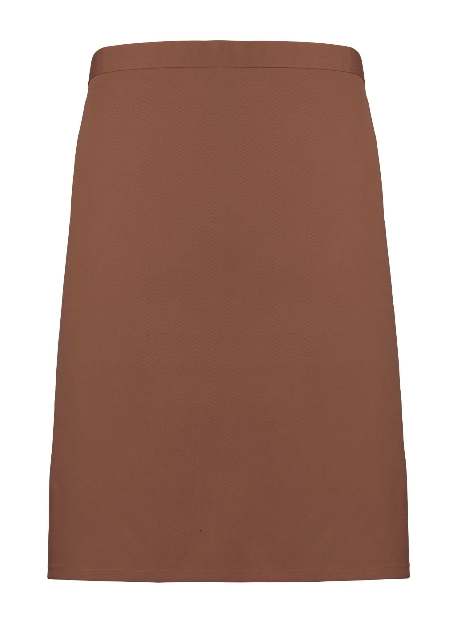 PR151: Colours Mid-Length Apron Aprons Premier Mocha Regular