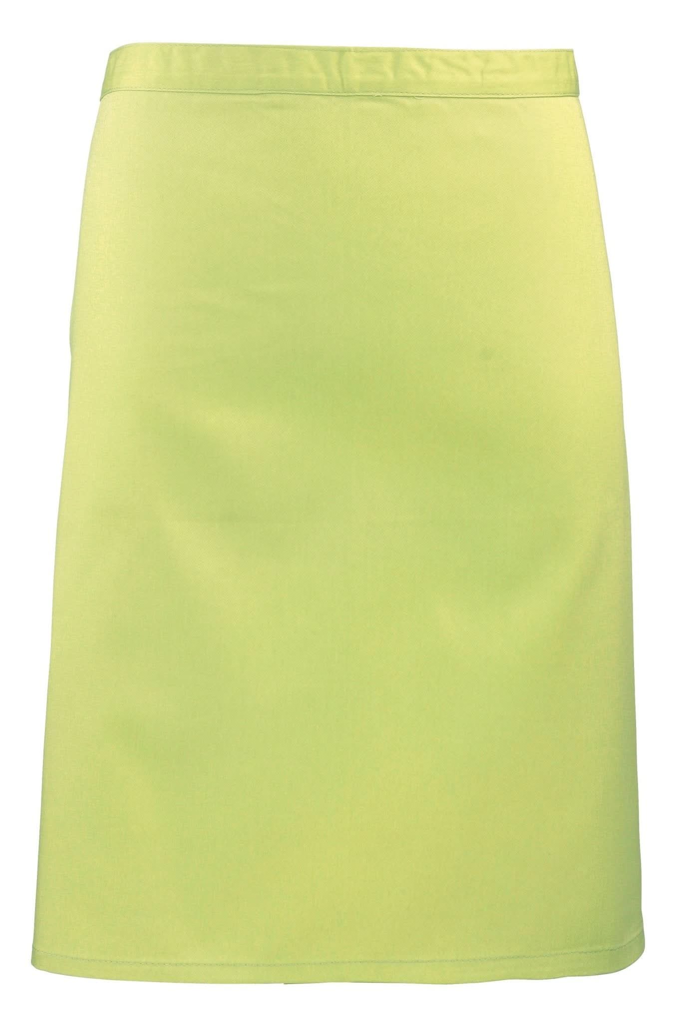 PR151: Colours Mid-Length Apron Aprons Premier Lime Regular