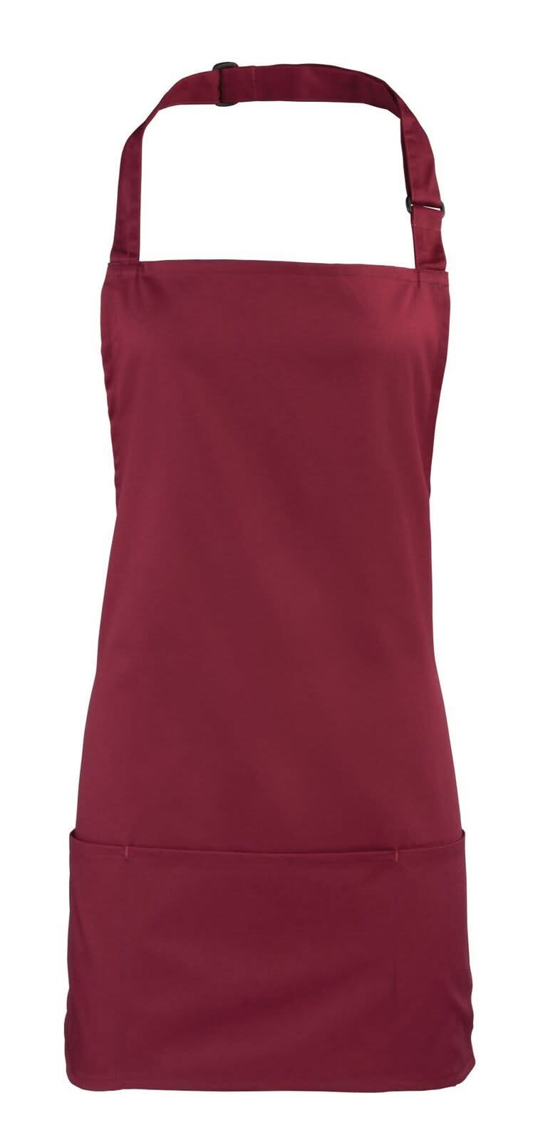 PR159: Colours 2-in-1 Apron Aprons Premier Burgundy Regular