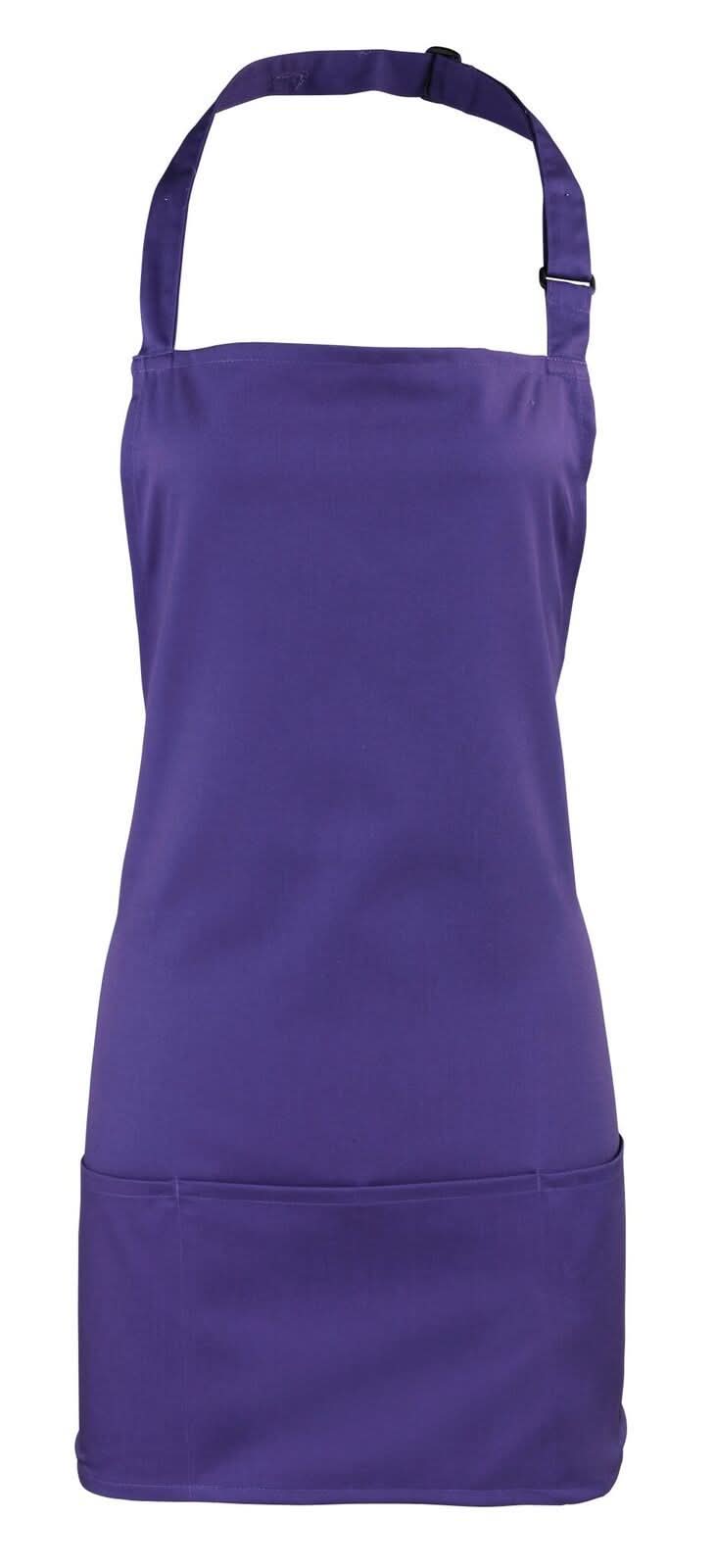 PR159: Colours 2-in-1 Apron Aprons Premier Purple Regular