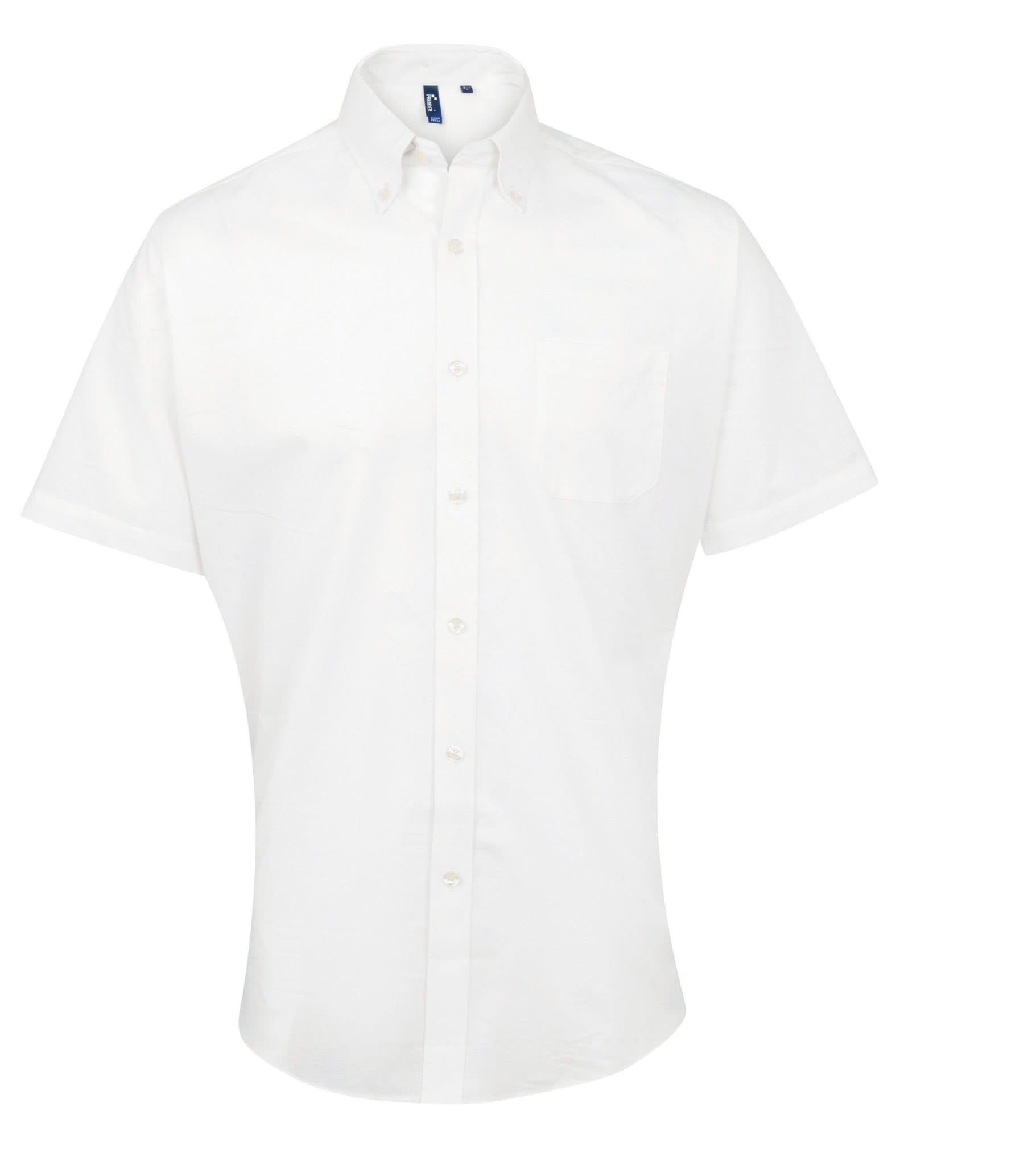 PR236: Men Short Sleeve Oxford Shirt Mens Short Sleeve Shirts Premier