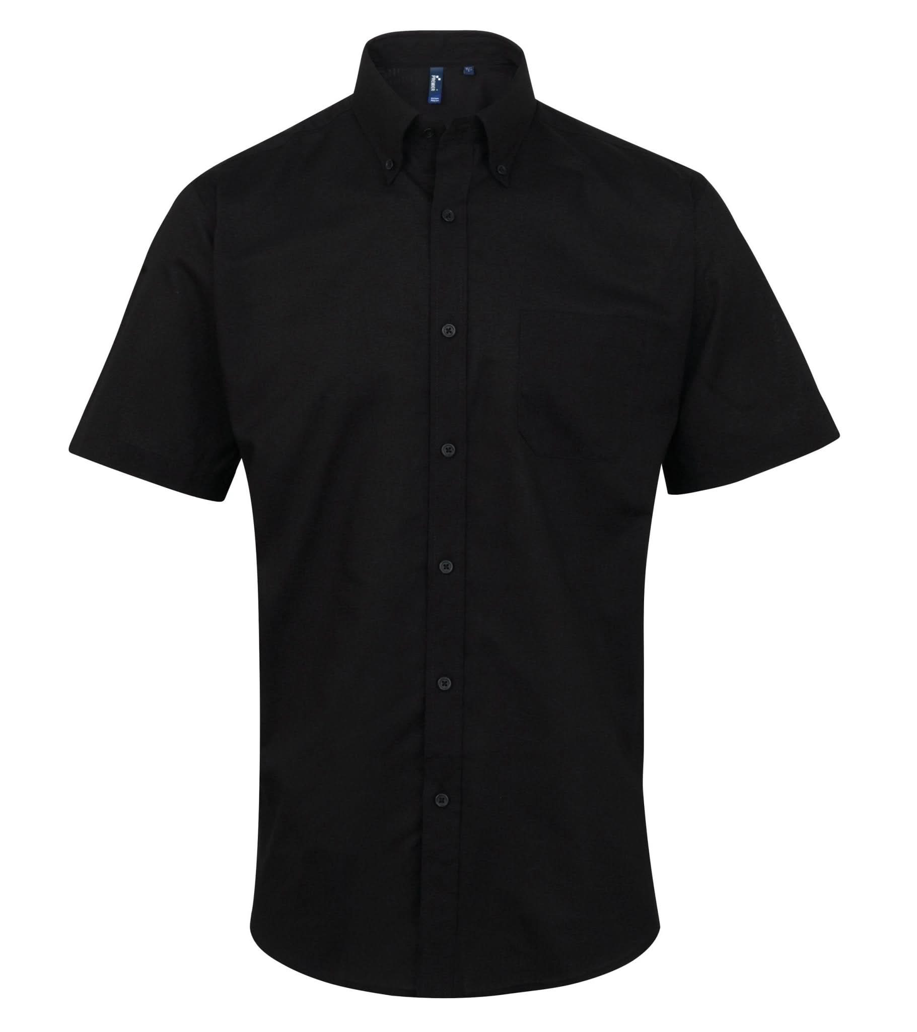 PR236: Men Short Sleeve Oxford Shirt Mens Short Sleeve Shirts Premier