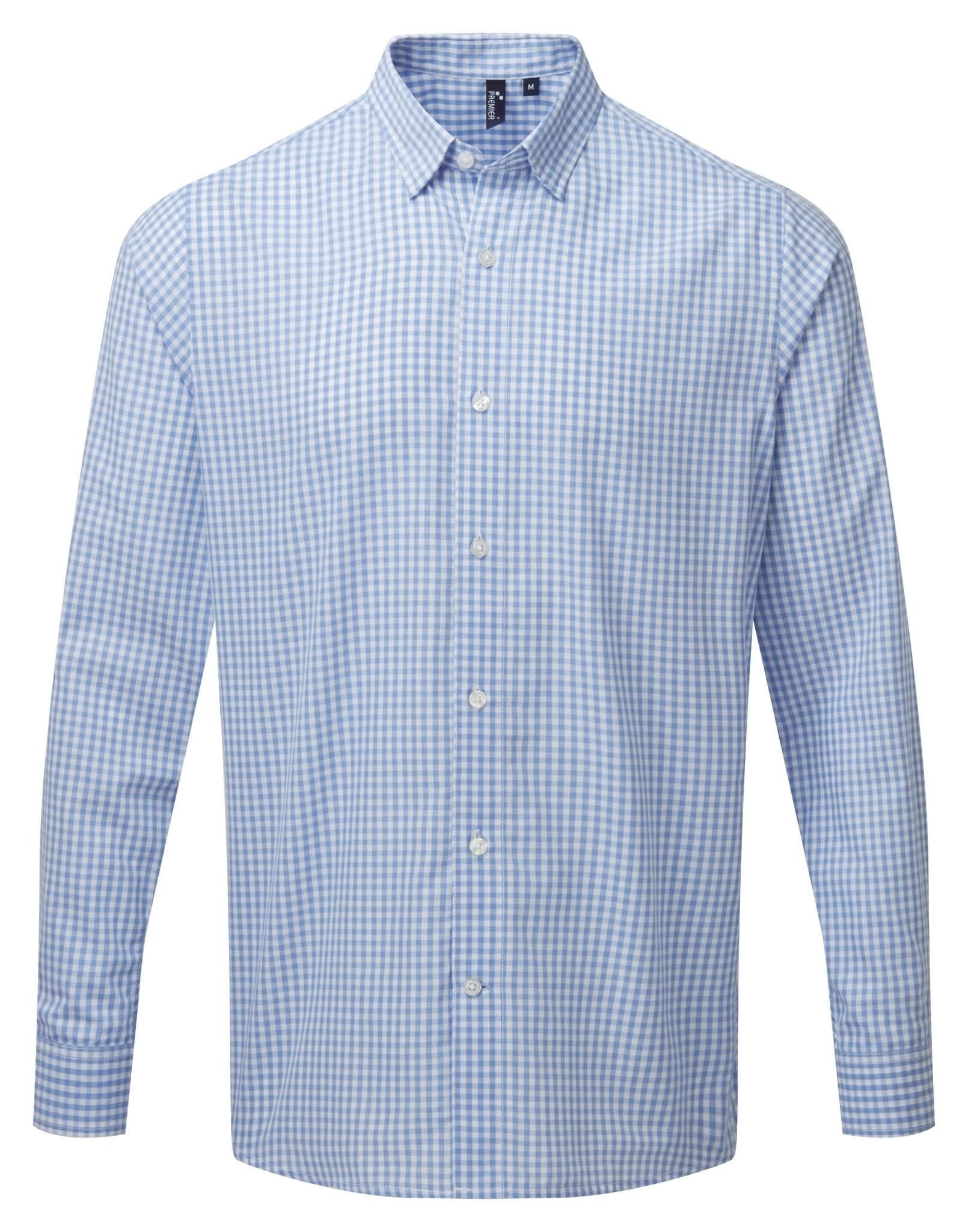PR252: Mens Maxton Check Shirt Mens Long Sleeve Shirts Premier