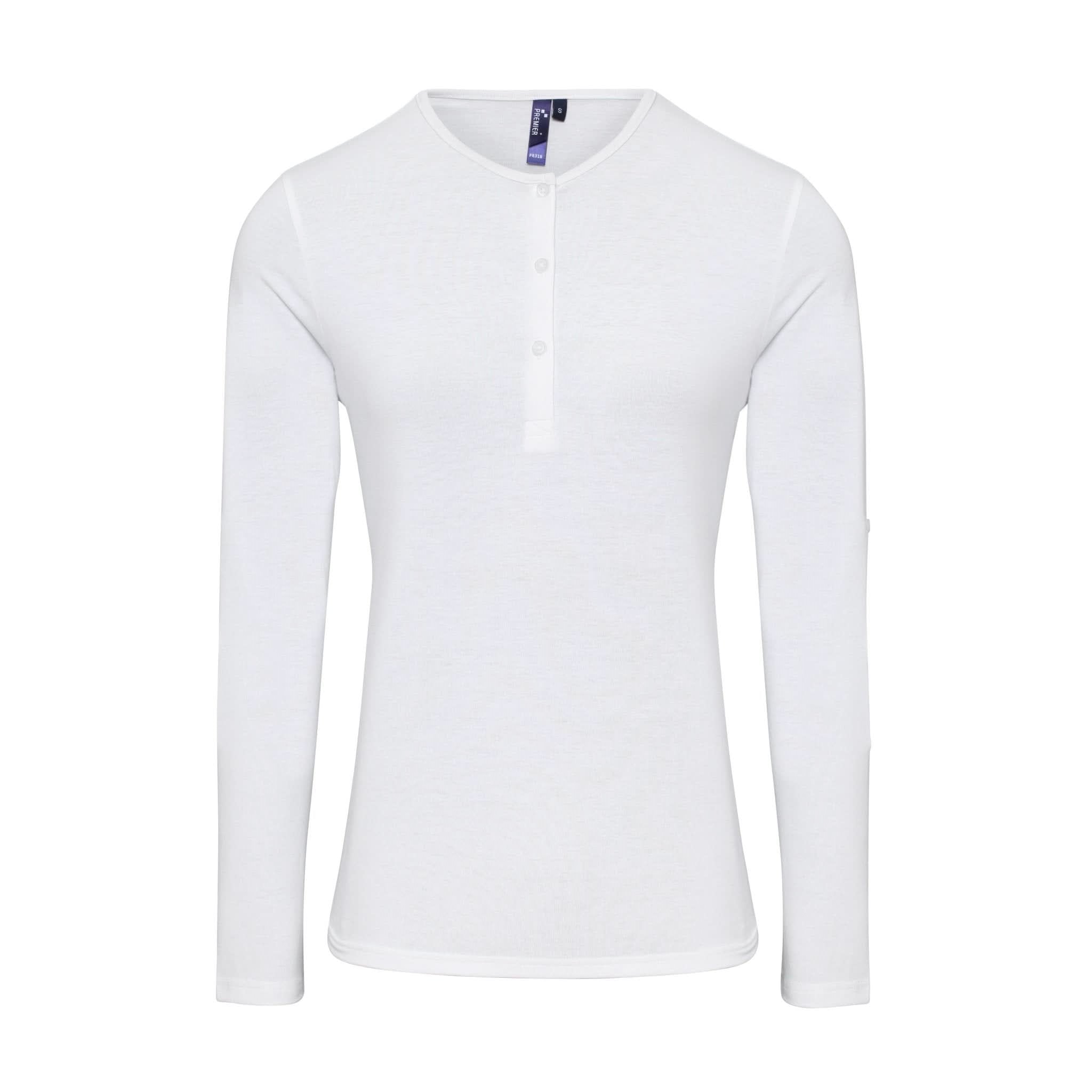 PR318: Ladies Roll Sleeve T-Shirt Womens T-Shirts Premier