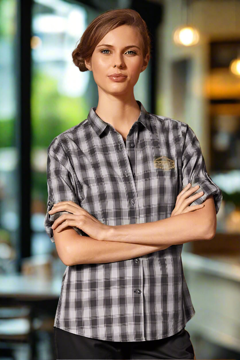 PR350: Mulligan Womans Check Shirt Womens Long Sleeve Shirts Premier