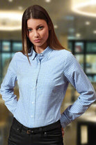 PR352: Ladies Maxton Check Shirt Womens Long Sleeve Shirts Premier