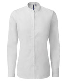 PR358: Ladies Grandad Shirt Womens Long Sleeve Shirts Premier