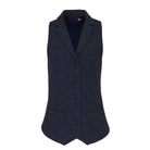 PR626: Ladies Herringbone Waistcoat Ladies Hospitality Waistcoats Premier Navy XS