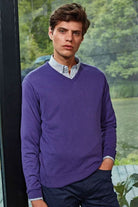 PR694: Mens V-Neck Knitted Sweater Mens Knitwear Premier