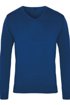 PR694: Mens V-Neck Knitted Sweater Mens Knitwear Premier
