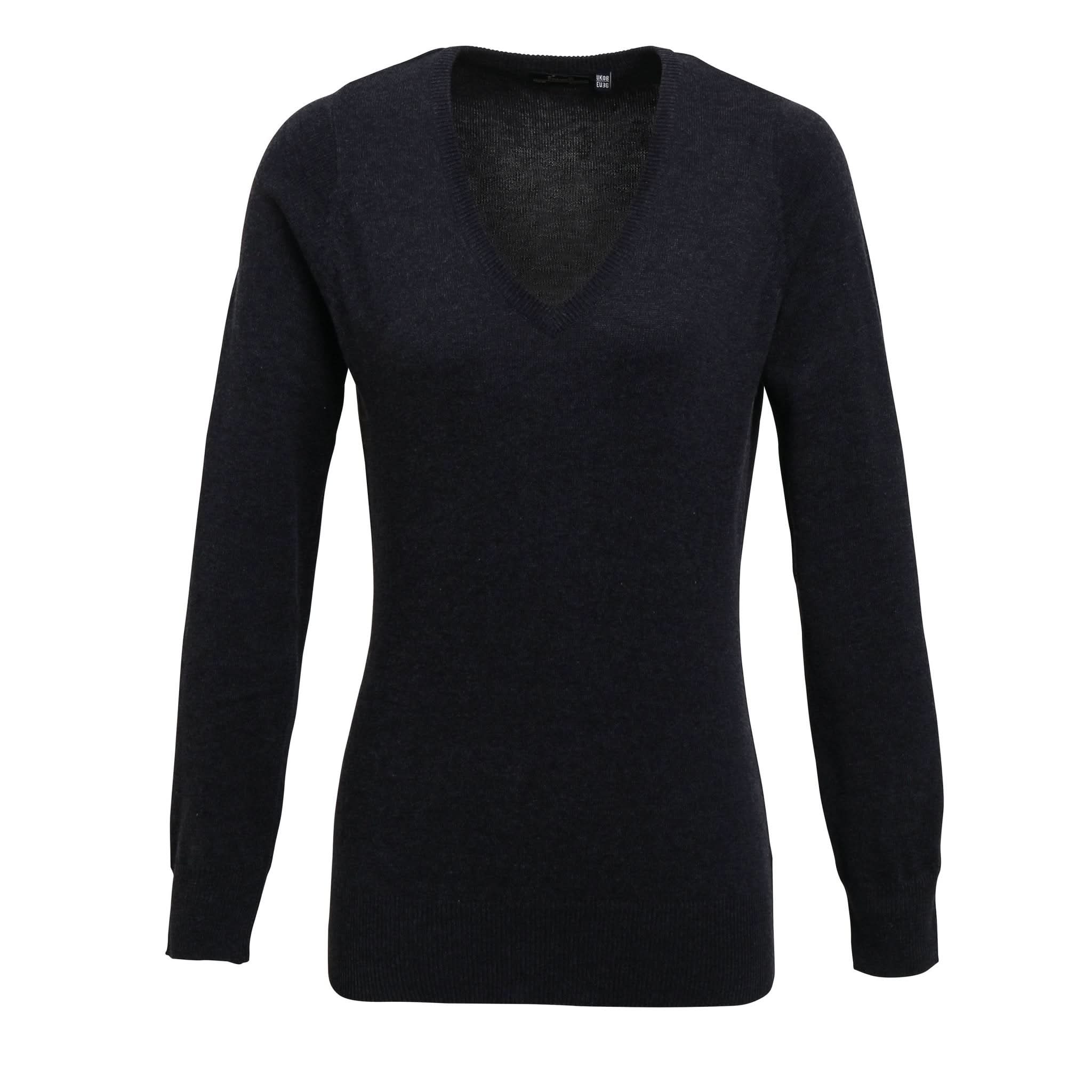 PR696: Ladies V-Neck Knitted Sweater Womens Knitwear Premier