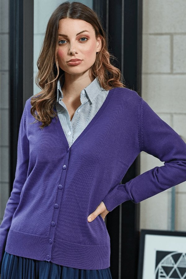 PR697 - Button Through Knitted Cardigan - The Staff Uniform Company