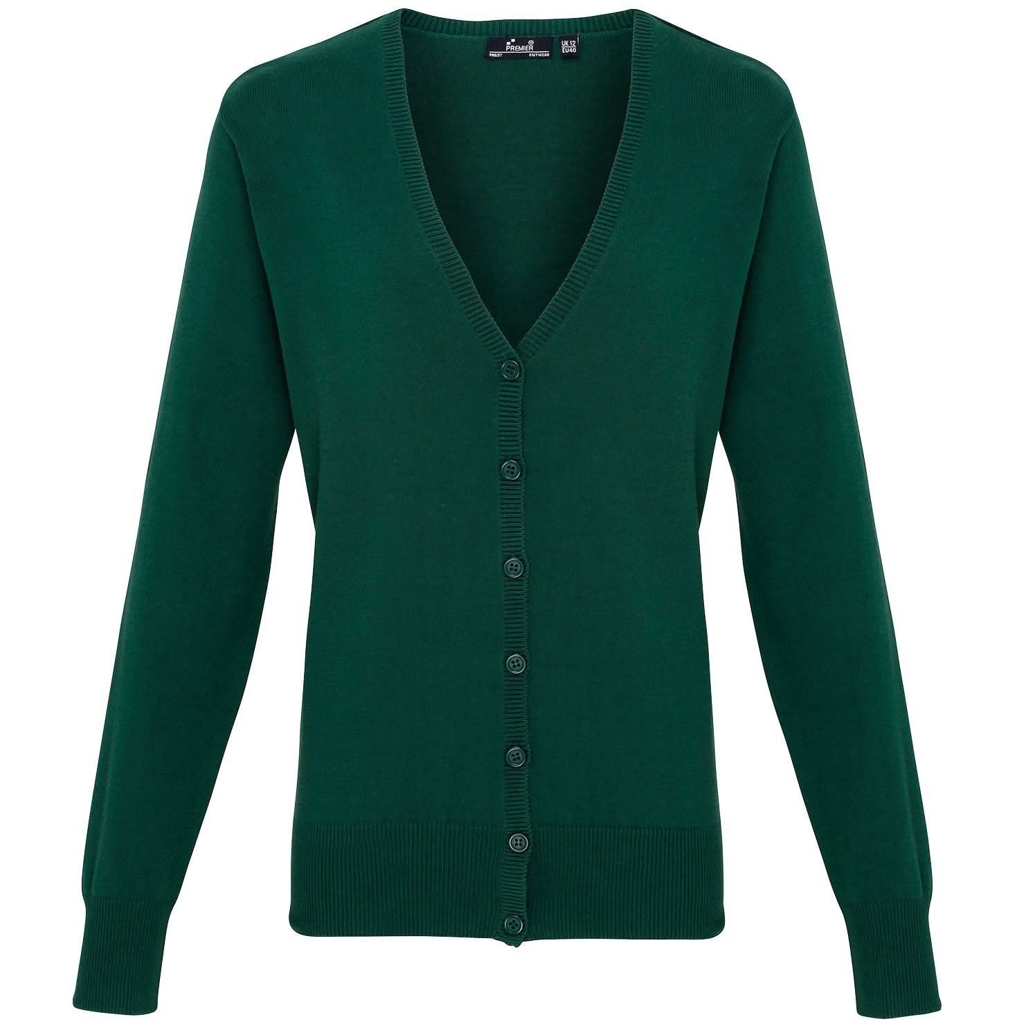 PR697: Ladies V-Neck Knitted Cardigan Womens Knitwear Premier Bottle 8