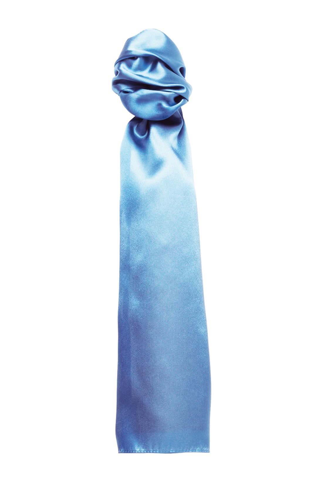 PR730: Ladies Plain Business Scarf Scarves Premier Mid Blue Regular