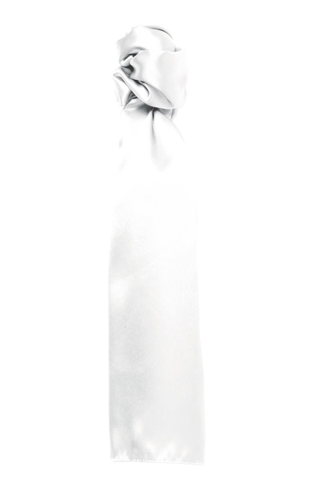 PR730: Ladies Plain Business Scarf Scarves Premier White Regular