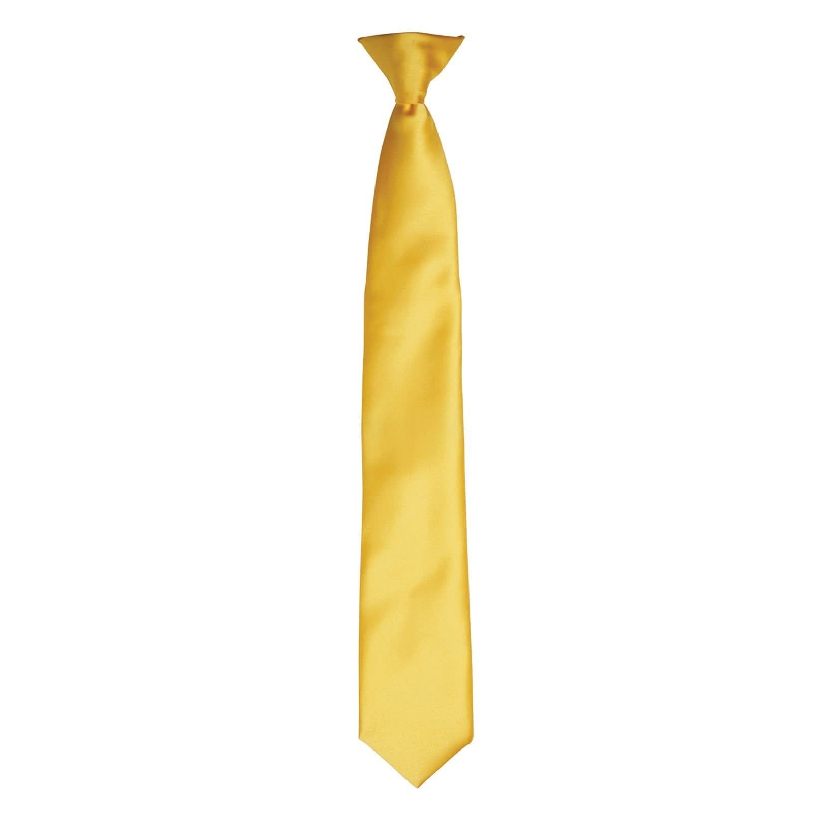 PR755: Colours Satin Clip Tie - The Staff Uniform Company