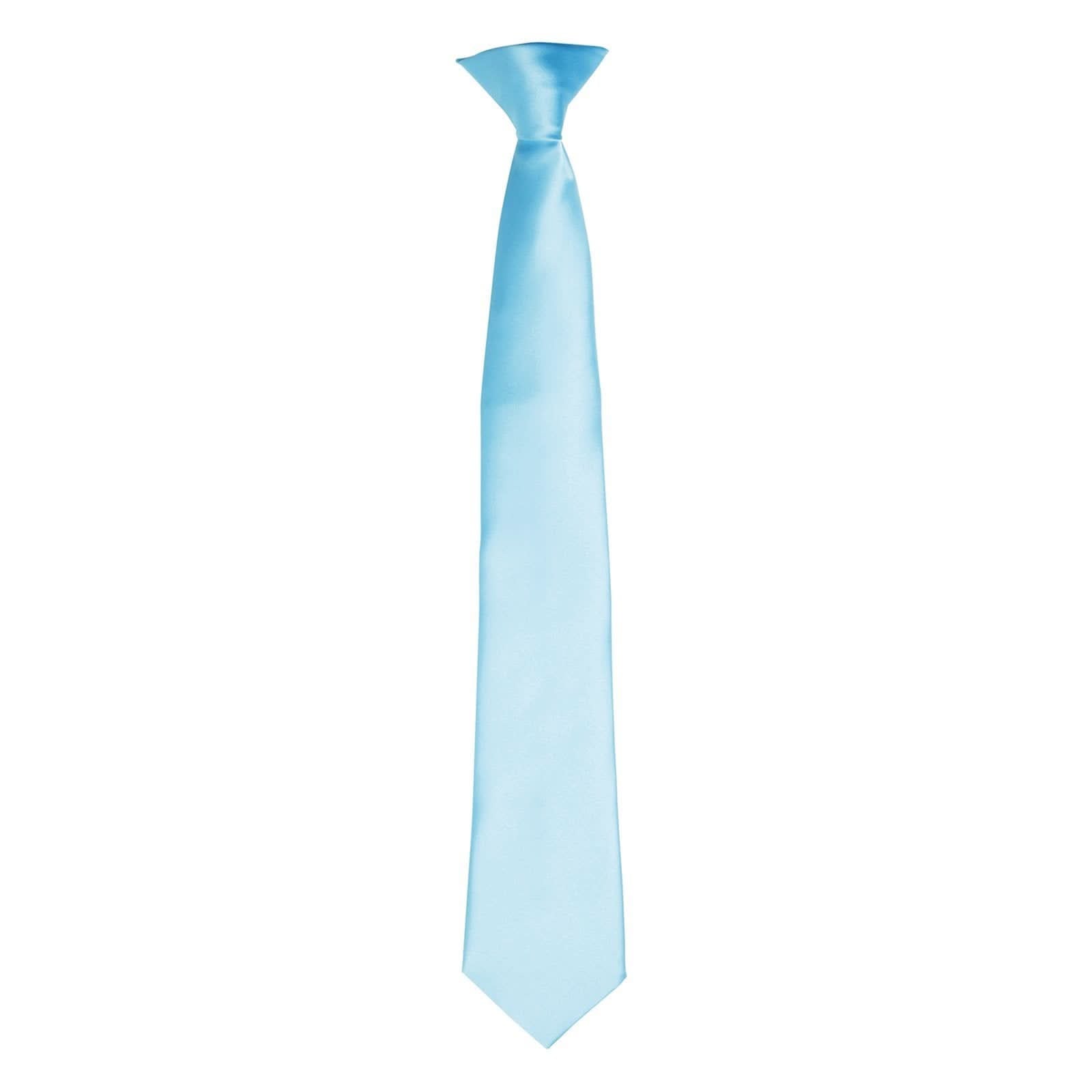PR755: Colours Satin Clip Tie - The Staff Uniform Company