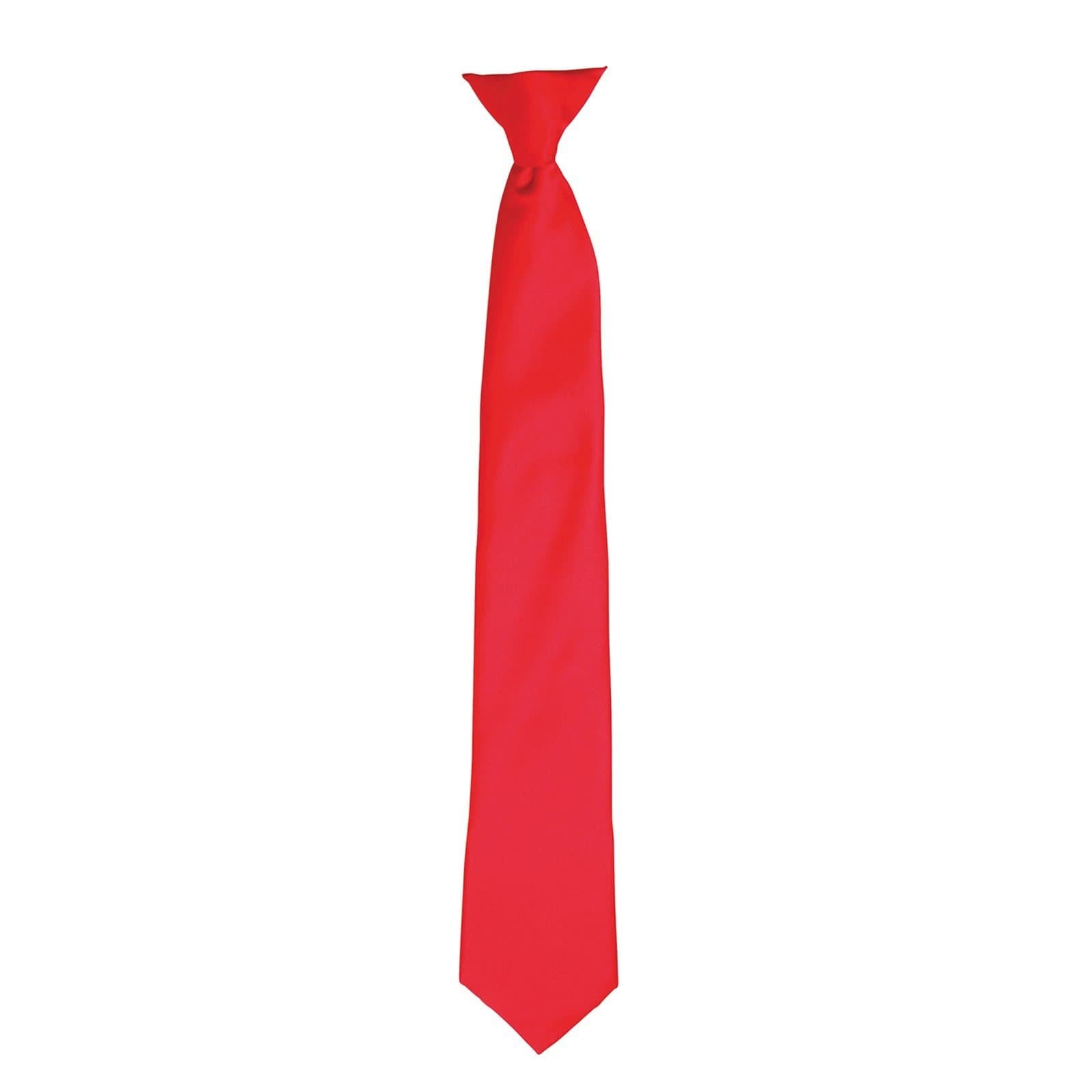 PR755: Colours Satin Clip Tie - The Staff Uniform Company