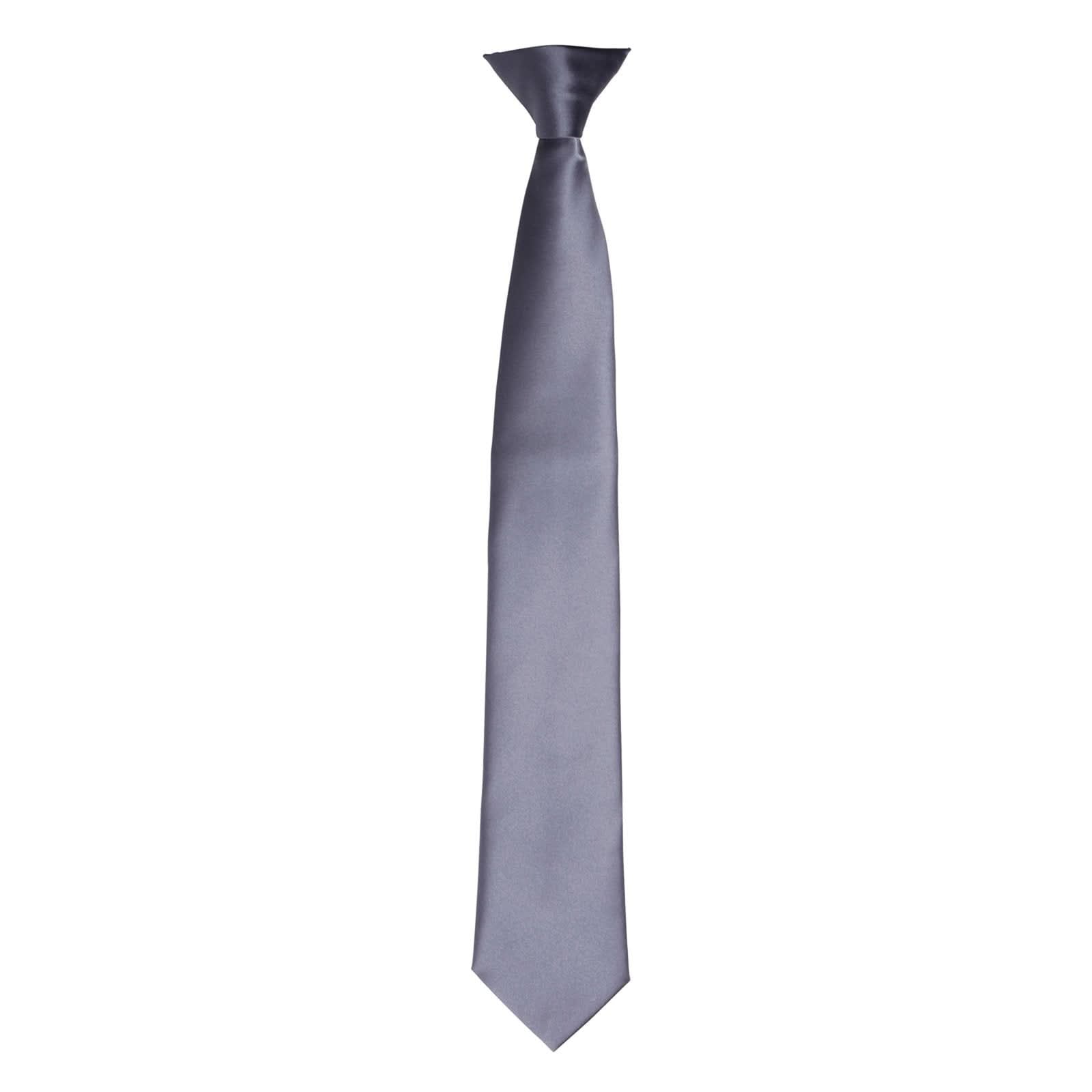 PR755: Colours Satin Clip Tie - The Staff Uniform Company