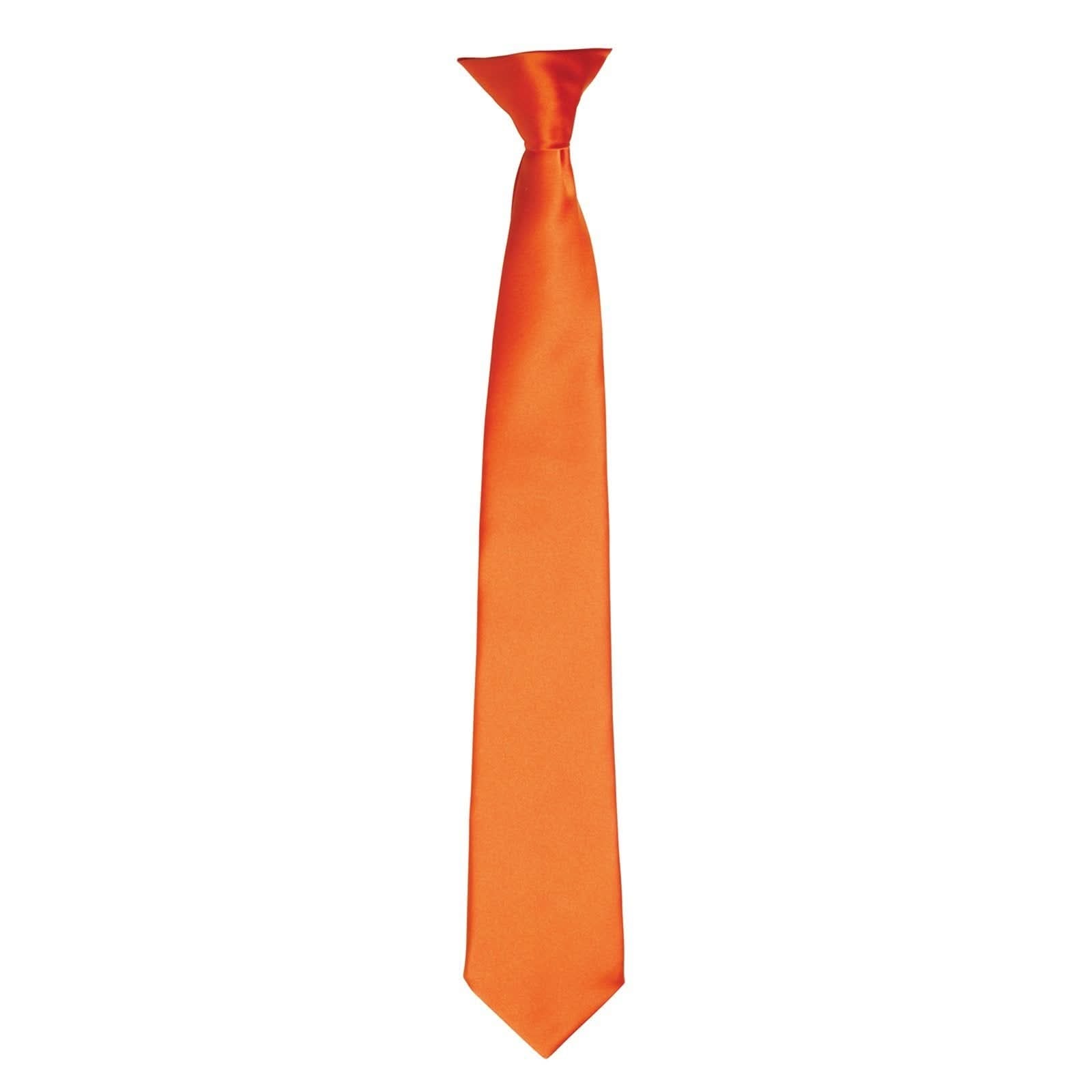 PR755: Colours Satin Clip Tie - The Staff Uniform Company