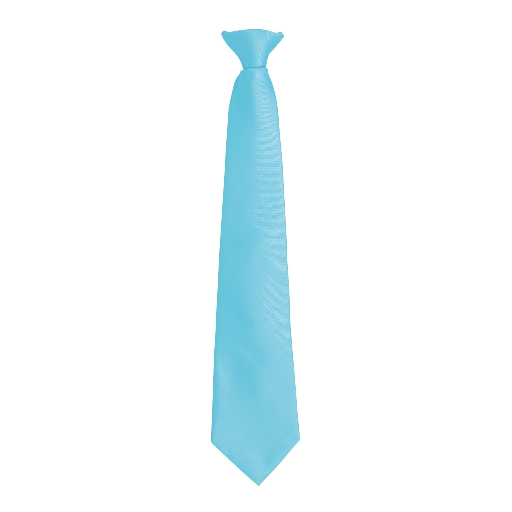 PR785: Clip-on Fashion Tie Ties Premier Turquoise Regular