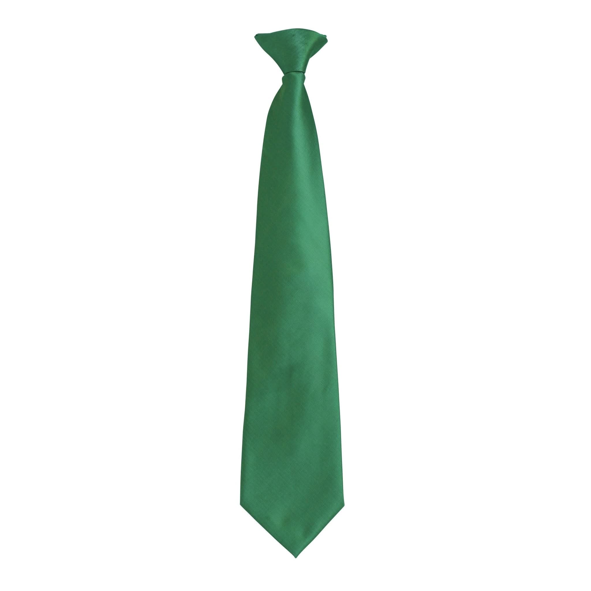 PR785: Clip-on Fashion Tie Ties Premier Emerald Regular