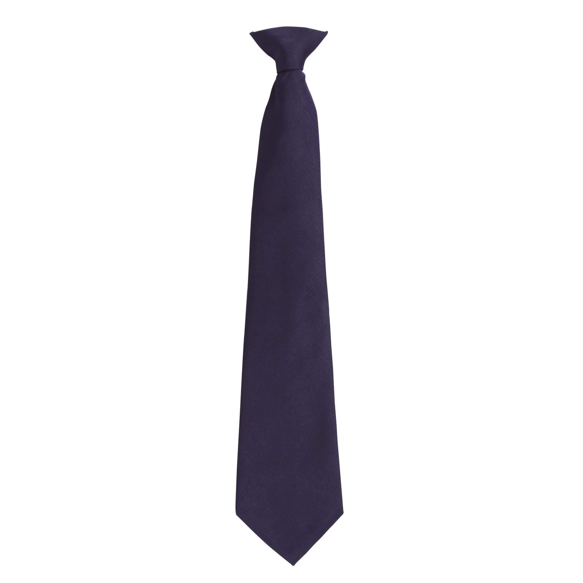 PR785: Clip-on Fashion Tie Ties Premier Navy Regular