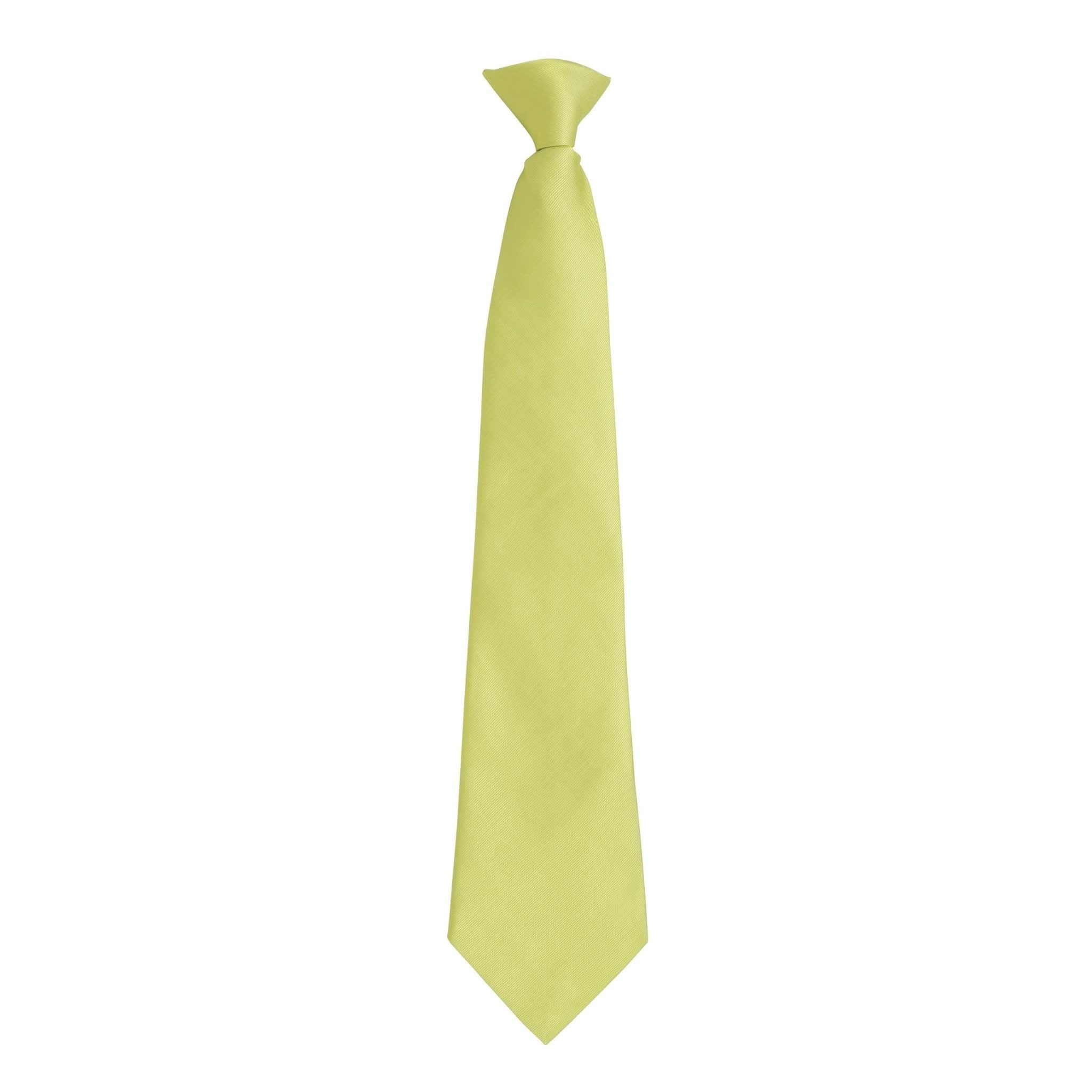 PR785: Clip-on Fashion Tie Ties Premier Lime Regular