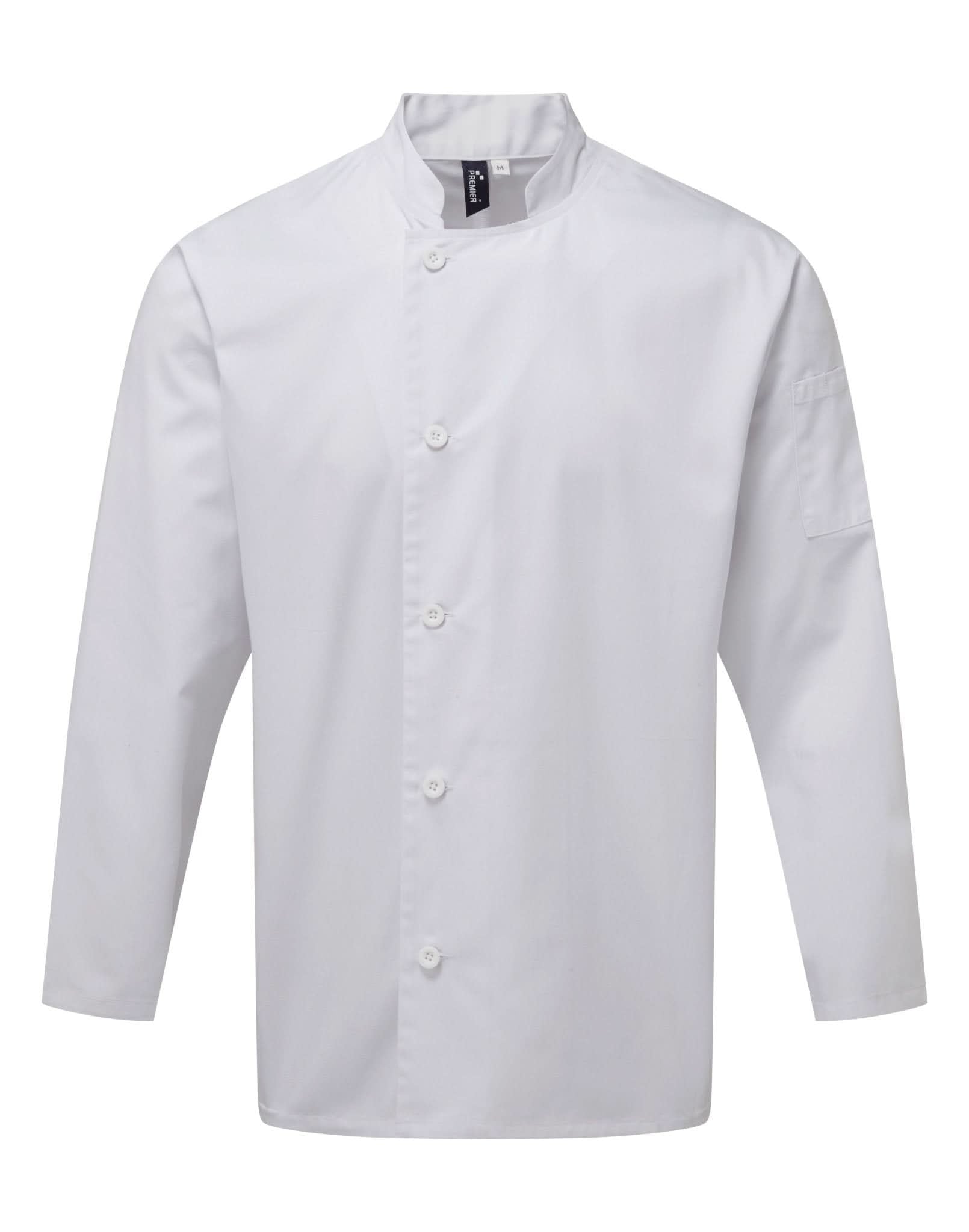 PR901: Chefs Long Sleeve Jacket Chefs Jacket Premier White XS