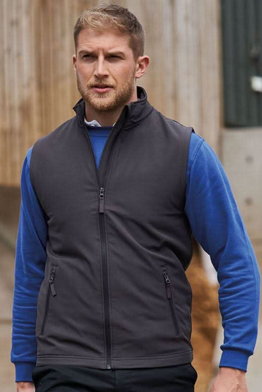 RX550: Pro 2-Layer Softshell Gilet Workwear ProRTX Charcoal S
