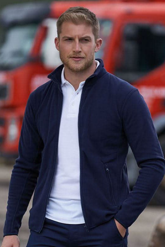 RX401: Pro Mens Microfleece Jacket Workwear ProRTX Navy XS