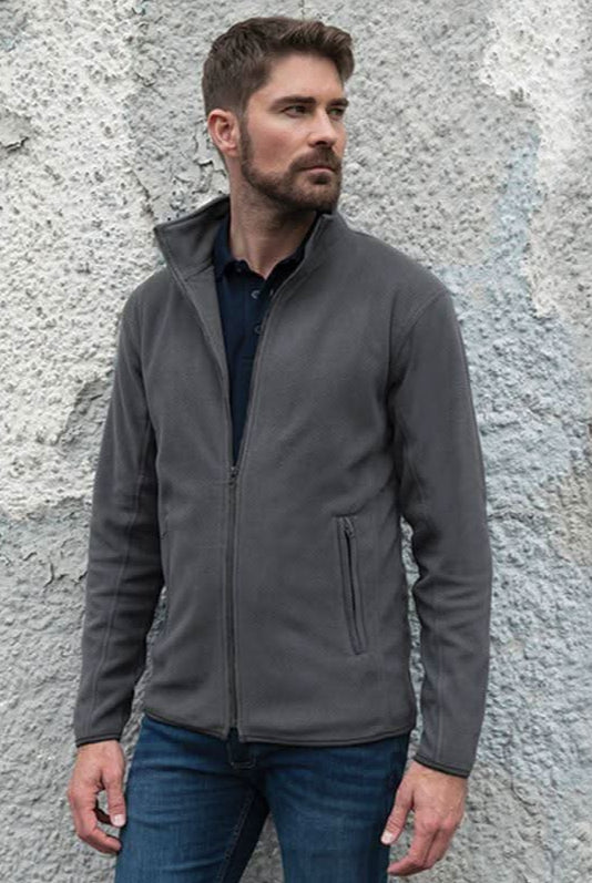 RX401: Pro Mens Microfleece Jacket Workwear ProRTX Solid Grey XS