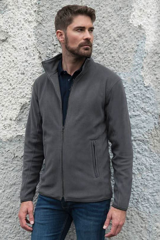 RX401: Pro Mens Microfleece Jacket Workwear ProRTX Solid Grey XS