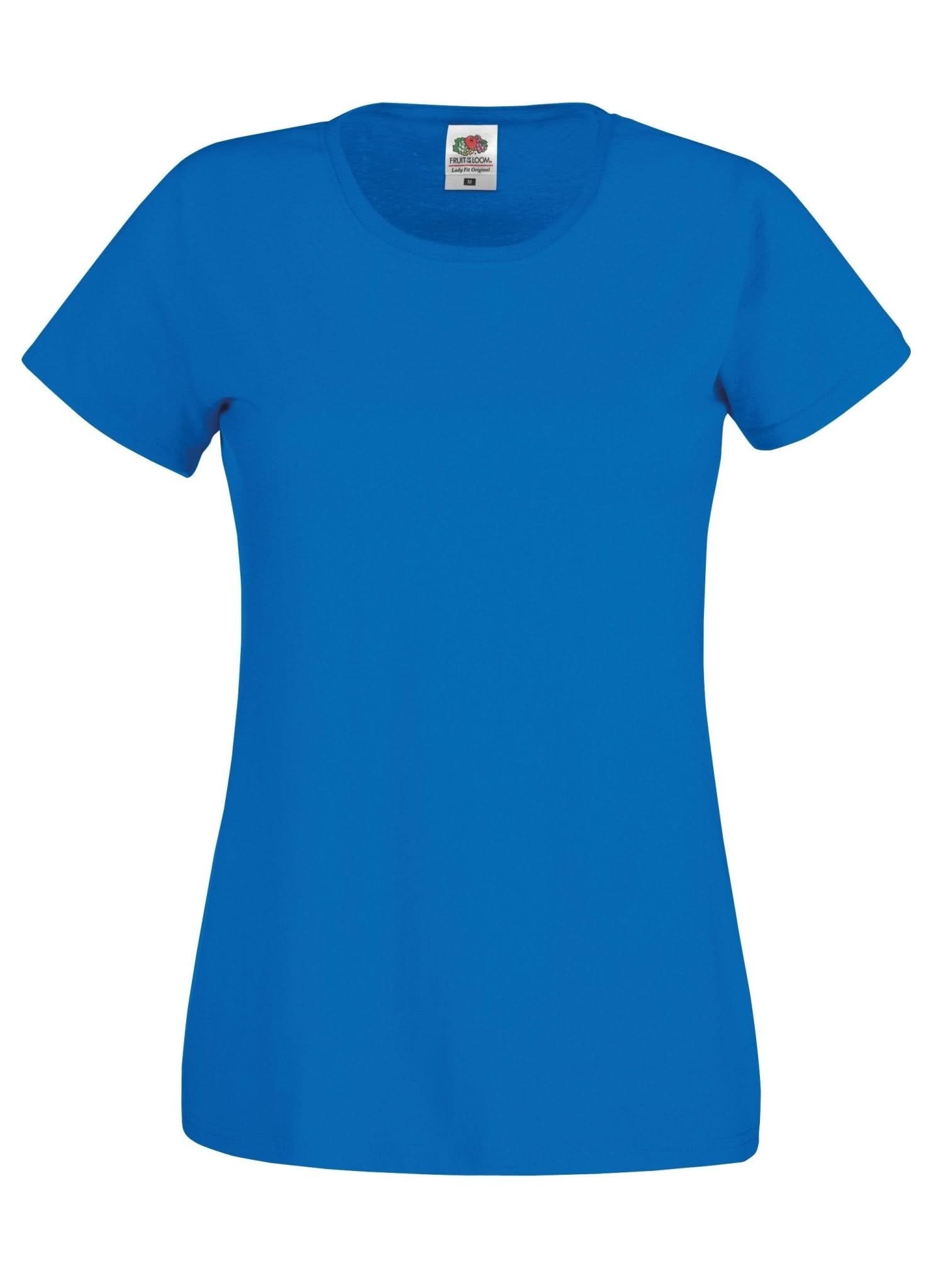 SS060: Original Ladies T-Shirt Womens T-Shirts Fruit of the Loom Royal Blue XS