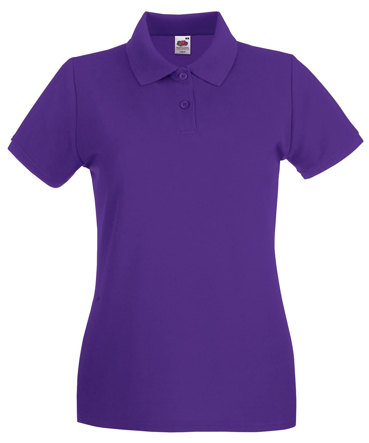 SS505: Ladies Premium Polo Shirt Womens Polos Fruit of the Loom