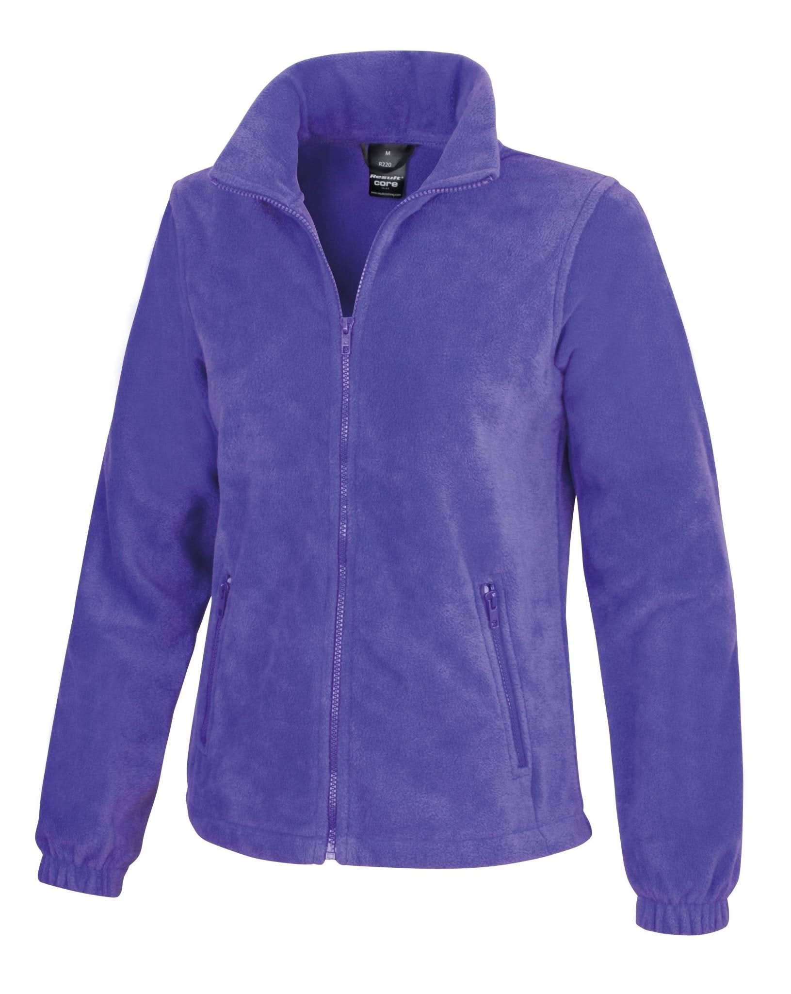 R220F: Ladies Outdoor Fleece Womens Fleeces Result Core Purple XS