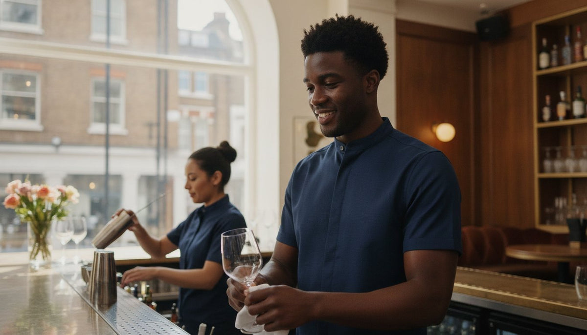 Bar Staff Uniform Shirts: The 2026 Guide to Style and Durability - The Staff Uniform Company