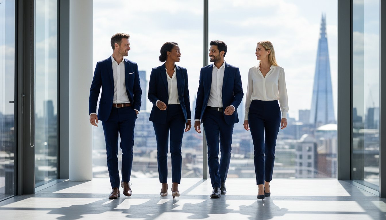 Professional Office Wear Policy Examples for UK Businesses in 2026 - The Staff Uniform Company
