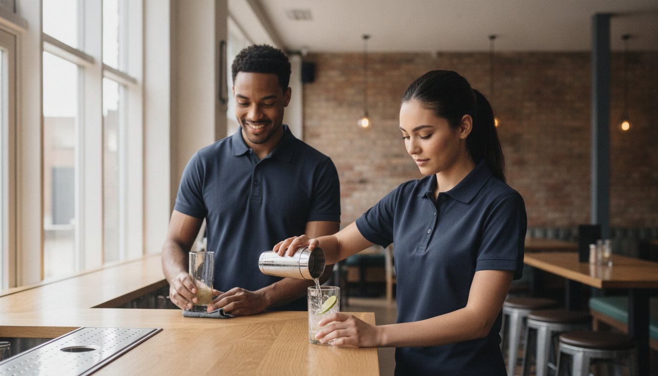 Pub and Bar Staff Polo Shirts: The 2026 Guide to Performance and Style - The Staff Uniform Company
