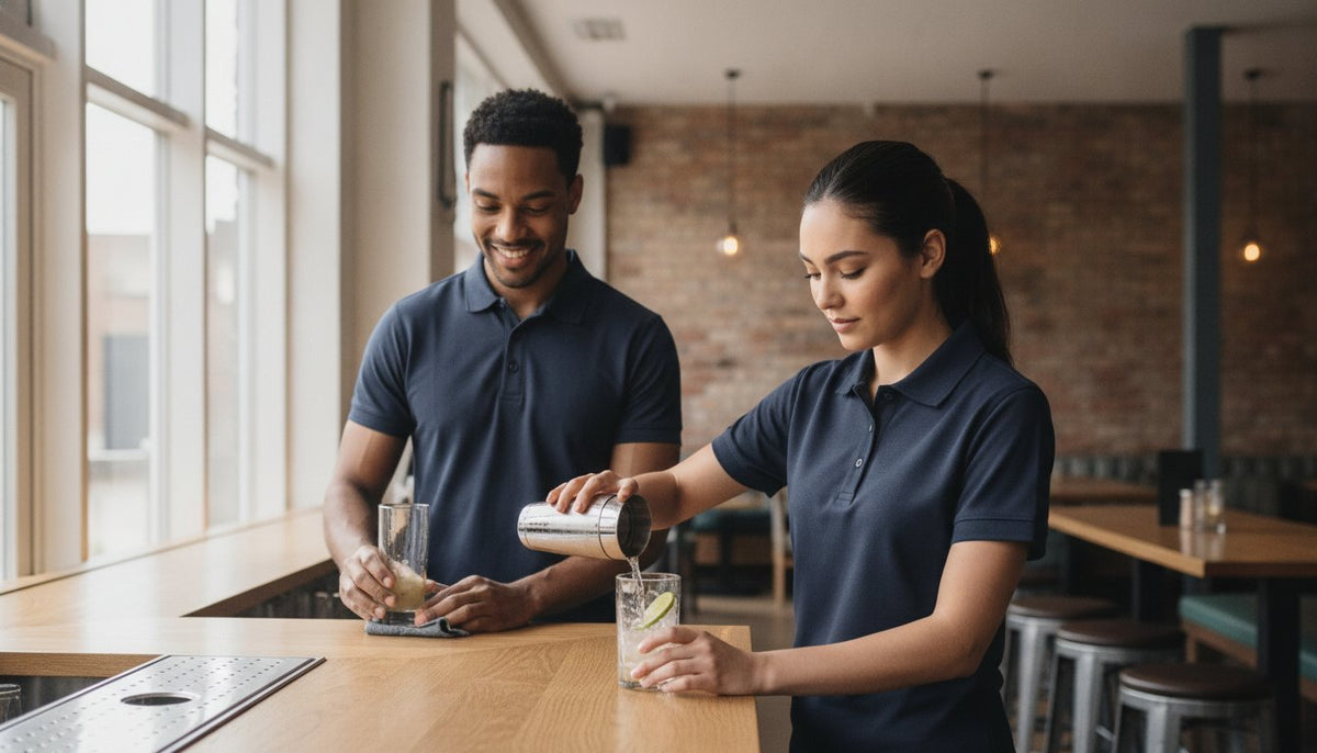 Pub and Bar Staff Polo Shirts: The 2026 Guide to Performance and Style - The Staff Uniform Company