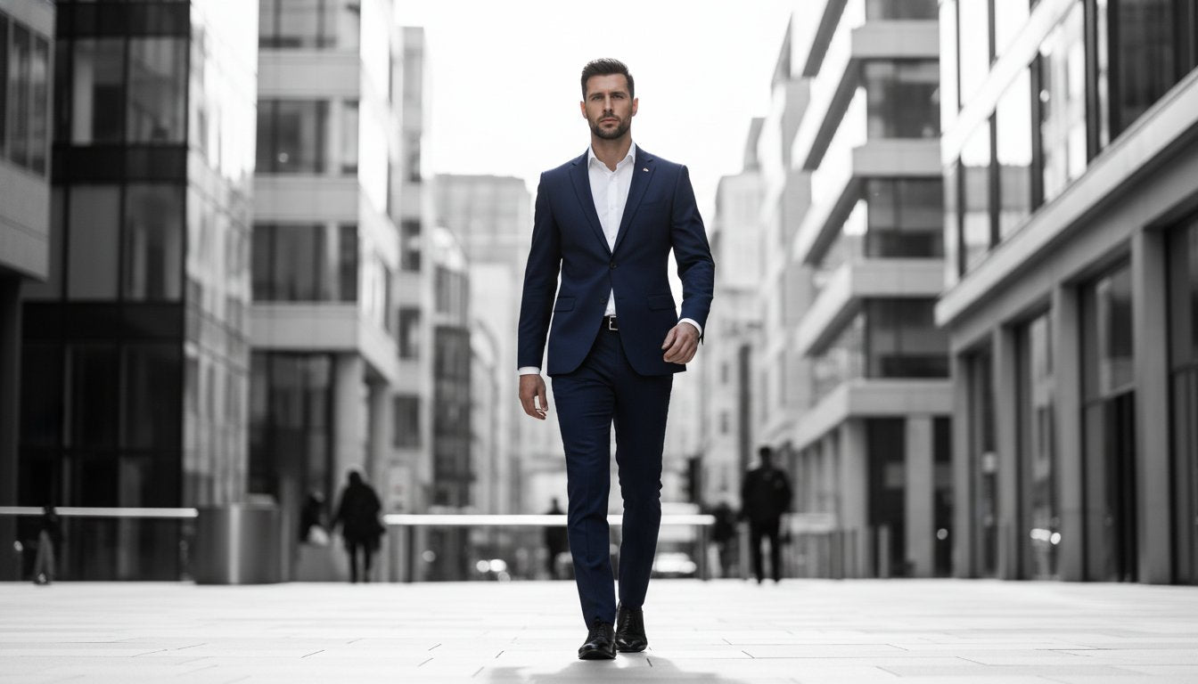 Slim Fit Corporate Suits for Men: The 2026 Guide to Performance Tailoring - The Staff Uniform Company