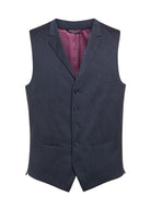 Proteus Mens Waistcoat Mens Waistcoat Brook Taverner Navy Pin Dot 34"