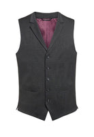 Proteus Mens Waistcoat Mens Waistcoat Brook Taverner Charcoal Pin Dot 34"
