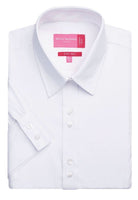 Liguria Ladies Short Sleeve Shirt Womens Short Sleeve Shirts Brook Taverner White 6